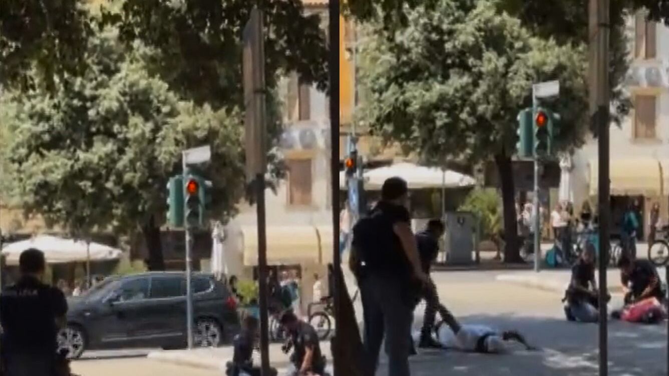 Tunisini col machete, panico nel centro di Verona: ferito un agente e uno degli stranieri