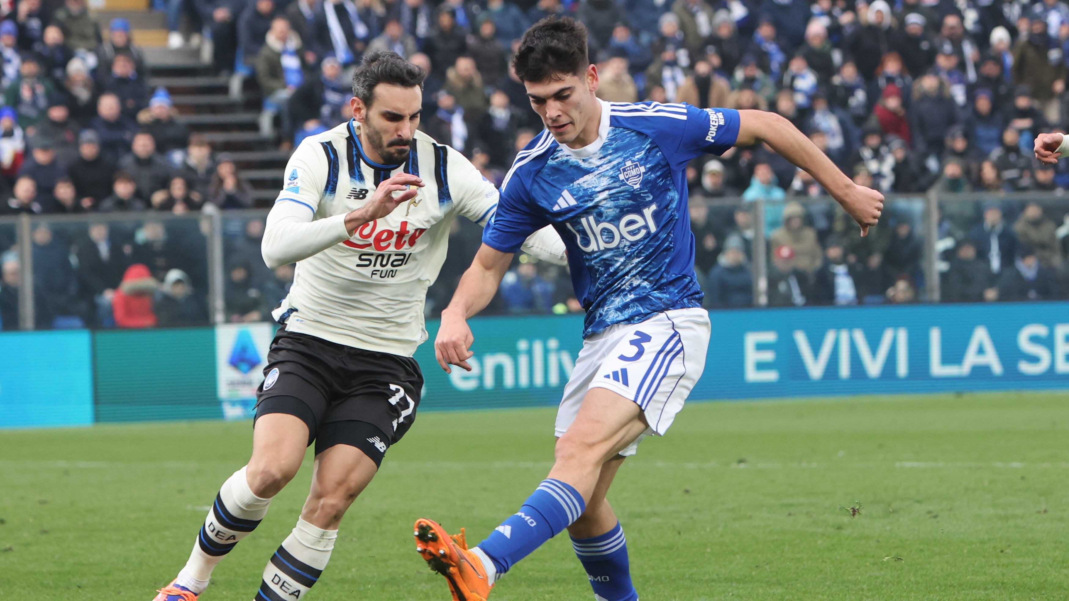 Il Como non passa contro l’Atalanta in dieci: Carnesecchi para rigore a Nico Paz allo scadere