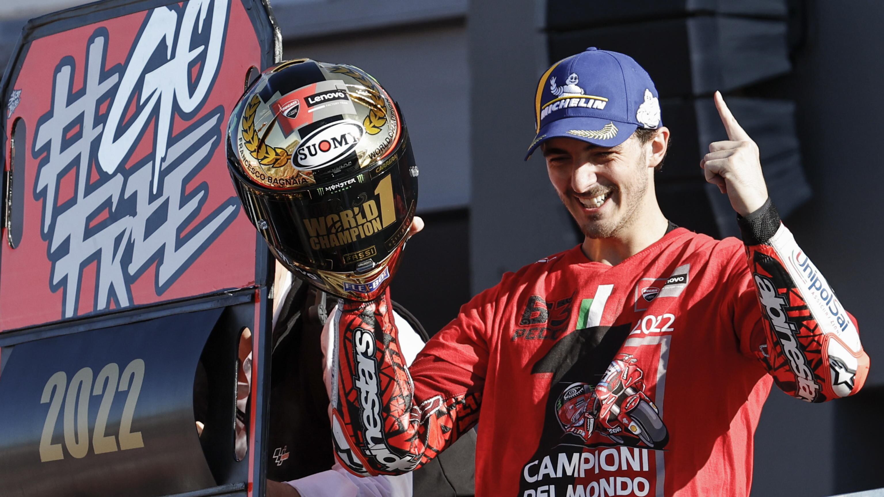 Motogp, Francesco Bagnaia è campione del mondo