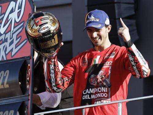 Motogp, Francesco Bagnaia è campione del mondo