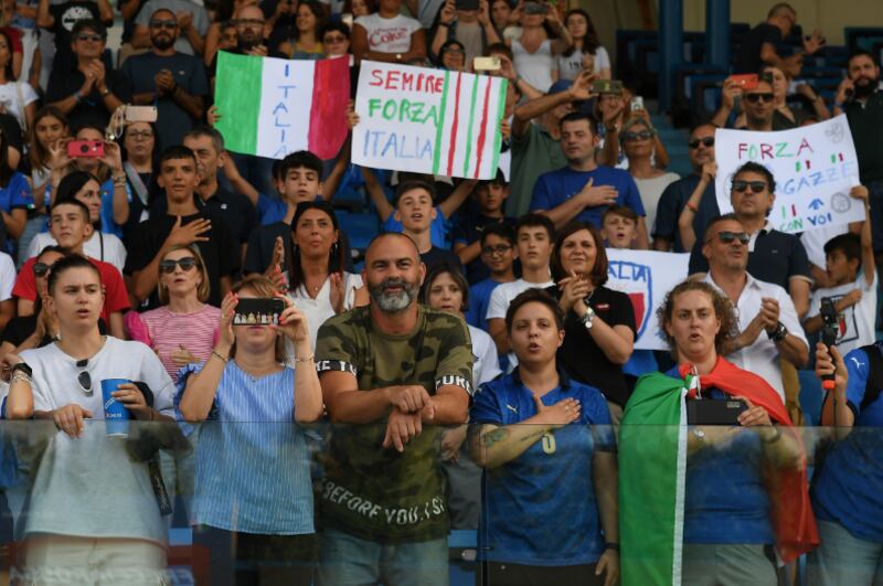 Il pubblico entusiasta di Italia - Marocco in scena a Ferrara, preludio d'un Mondiale molto attenzionato (FIGC)