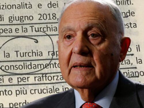 Savona vuole la Turchia nella Ue. Scoppia il caos, barricate di Fdi