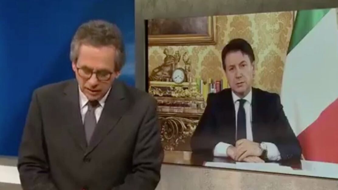 "Merkel le ha detto così...?" Conte va in tilt in tv sul Mes
