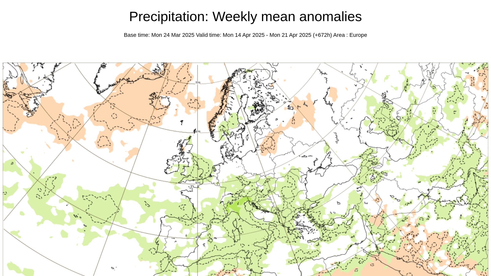 Un "surplus" di precipitazioni. Che tempo farà a Pasqua e Pasquetta