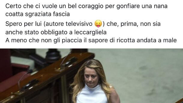 L'ex brigatista offende la Meloni su Facebook. E lei annuncia querela