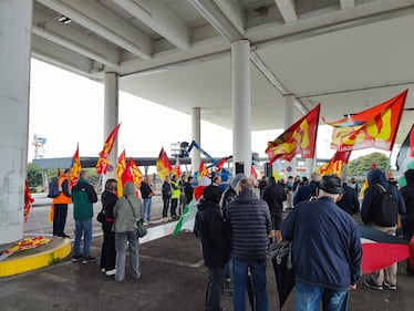 Manifestazione pro-Pal a Malpensa 2