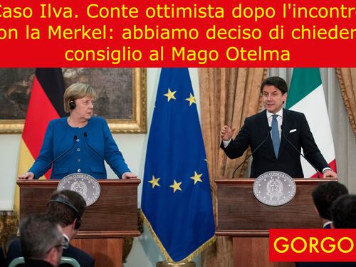 La satira del giorno: Conte si accorda con la Merkel