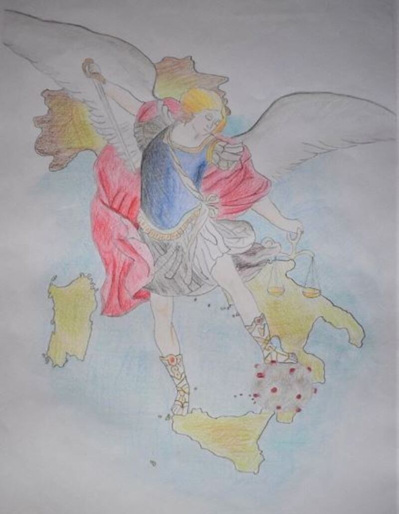 Milano, i disegni dei figli di poliziotti che combattono il coronavirus 8