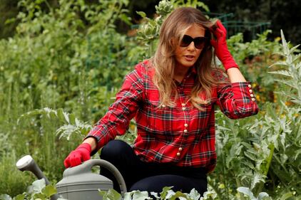 Melania Trump come Michelle: fa l'orto alla Casa Bianca 17
