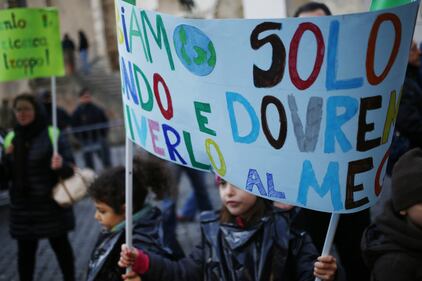 In piazza contro la discarica a Valle Galeria: protesta in Campidoglio 9