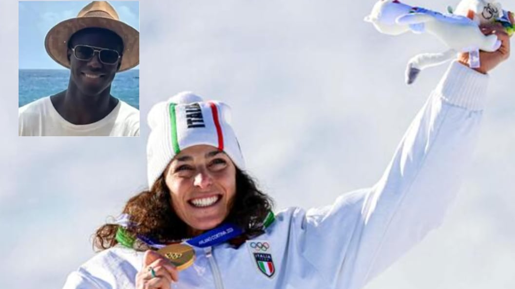 Federica Brignone, chi è il nuovo fidanzato James Mbaye: il modello avvistato a Cortina a fare il tifo
