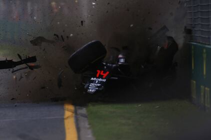 Lo schianto di Alonso 4