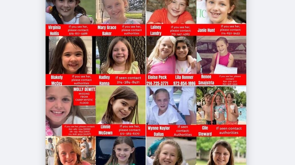 Spazzato via il campeggio delle bambine: Hadley, Eloise e la ricerca disperata nel fango