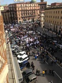 La protesta di Napoli 3