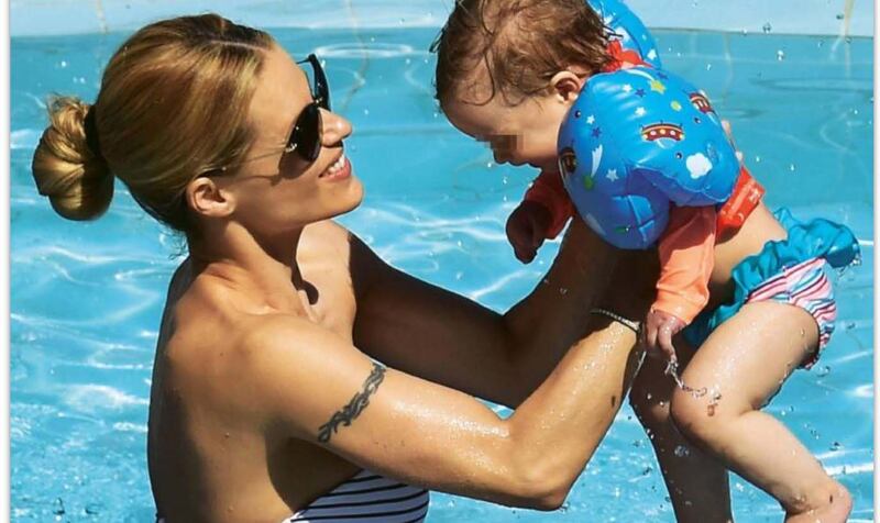 Michelle Hunziker, vacanza in famiglia 1