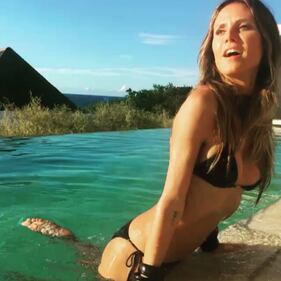 Heidi Klum, abbronzatura nudista 15