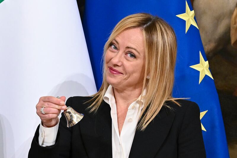 Passaggio di consegne tra Mario Draghi e Giorgia Meloni 2