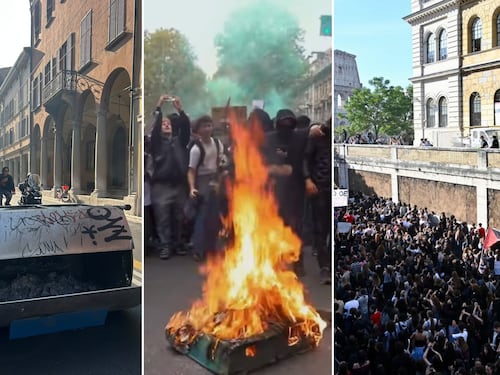 “Dopo Francia e Spagna tocca a noi”. Nelle piazze degli studenti incendi, tensioni e insulti alla polizia