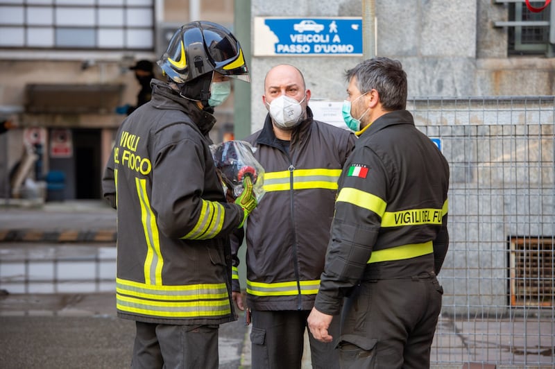 Milano. Incendio al Palazzo di Giustizia 8