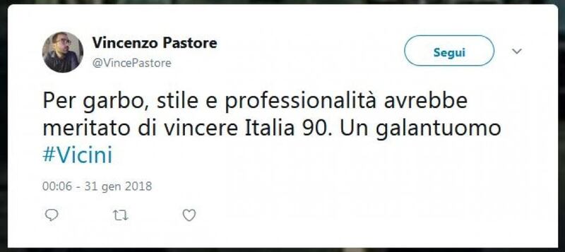 Il cordoglio social per la morte di Vicini 5
