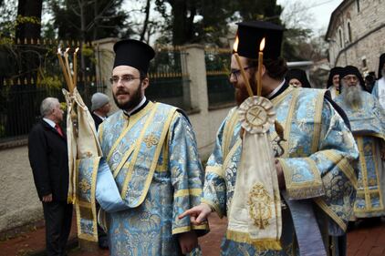 Così le chiese ortodosse celebrano l'Epifania a Istanbul 8