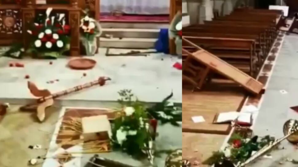 "C'è sangue ovunque, è devastata". A Cesena due romeni danneggiano la Chiesa