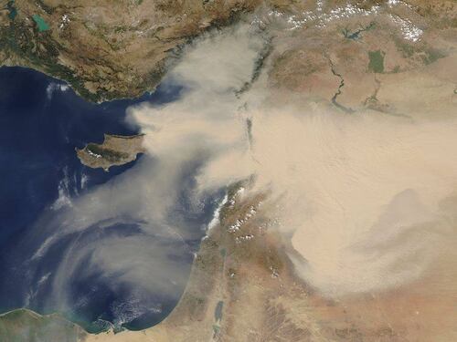 Tempesta di sabbia sul Medioriente