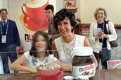Agnese Renzi al padiglione Nutella 1