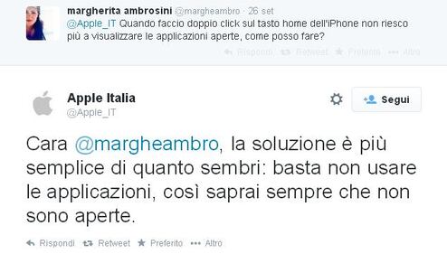 Il finto account Apple Italia che prende in giro i clienti 5