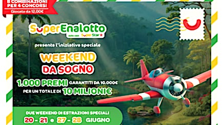 SuperEnalotto, parte l'iniziativa speciale "Weekend da Sogno"