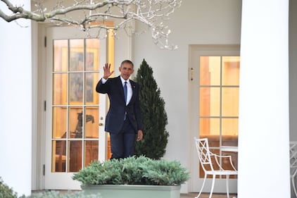 Barack Obama lascia lo studio ovale della Casa Bianca 1