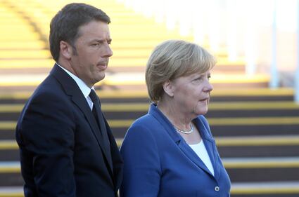 Merkel a Expo con il marito 2