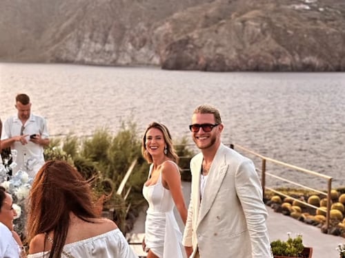 Il white party prima del matrimonio tra Diletta Leotta e Loris Karius