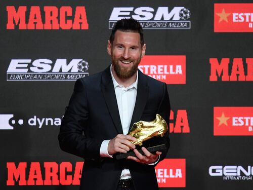 Messi vince la scarpa d'oro: "Io parlo sul campo. L'Inter? Ci ha fatto soffrire"