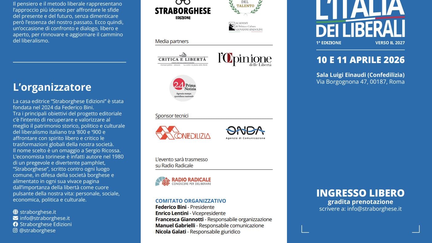 L'Italia dei liberali, la sfida per un Paese meno corporativo e più meritocratico