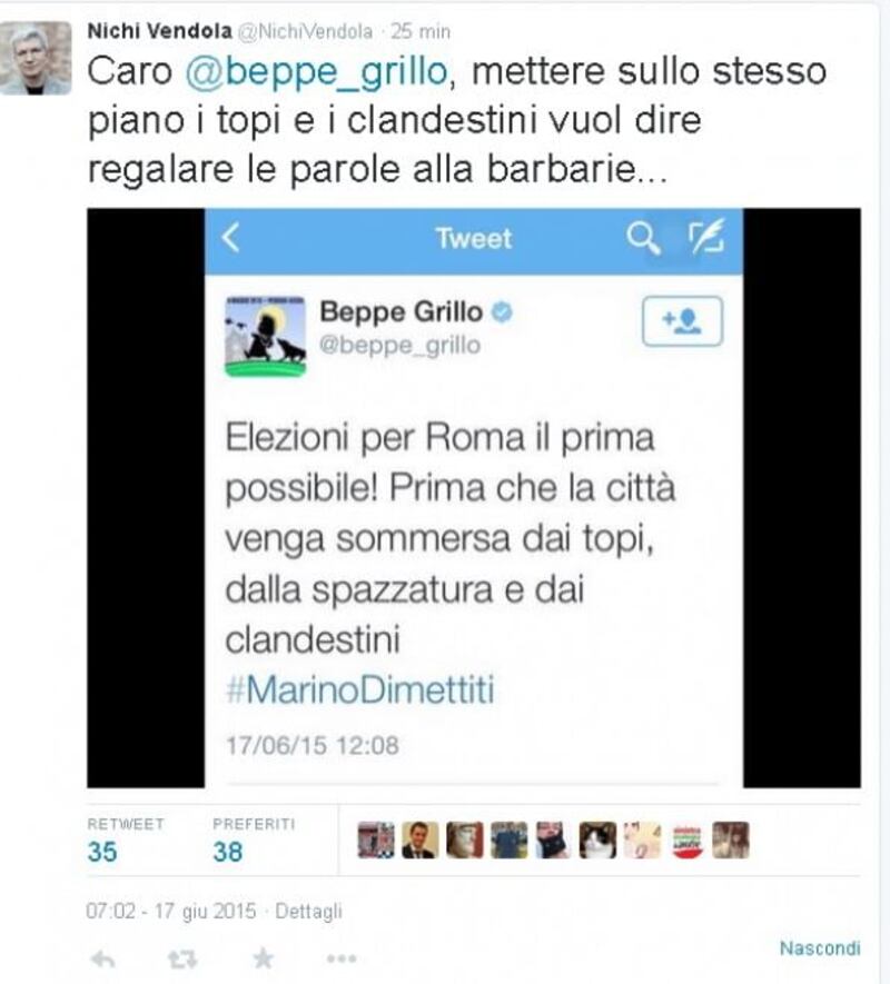 Le critiche della rete al tweet di Beppe Grillo 1