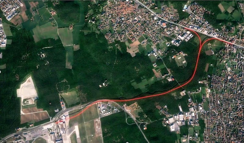 tracciato treno T2 malpensa-Sempione