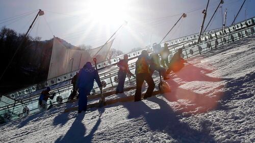 La preparazione delle piste di Krasnaya Polyana per i Giochi di Sochi 3