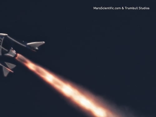 Virgin Galactic, volo supersonico per lo spazioplano VSS Unity