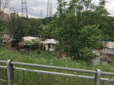 Nascosta dalla vegetazione, ecco la nuova favela rom di via Togliatti 2