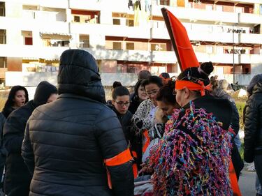 Manifestazioni contro la Lega a Scampia 14