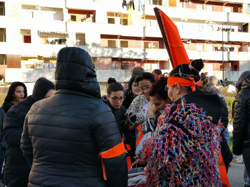 Manifestazioni contro la Lega a Scampia 14