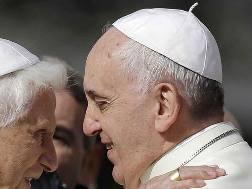 I due Papi insieme a San Pietro