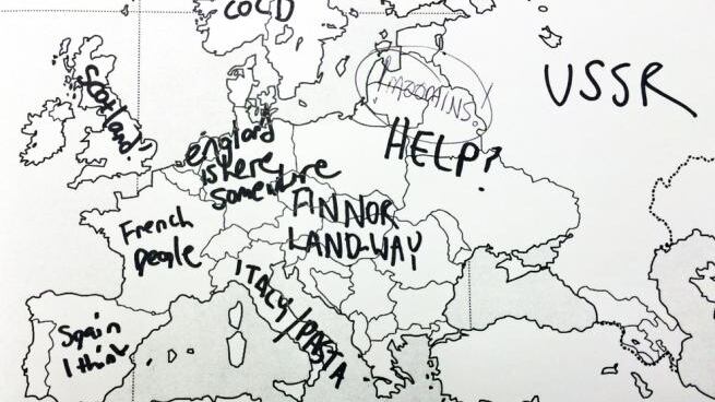 La carta geografica europea: per gli americani è un enigma il sondaggio