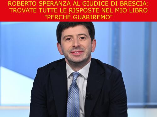 La satira del giorno. La difesa di Roberto Speranza