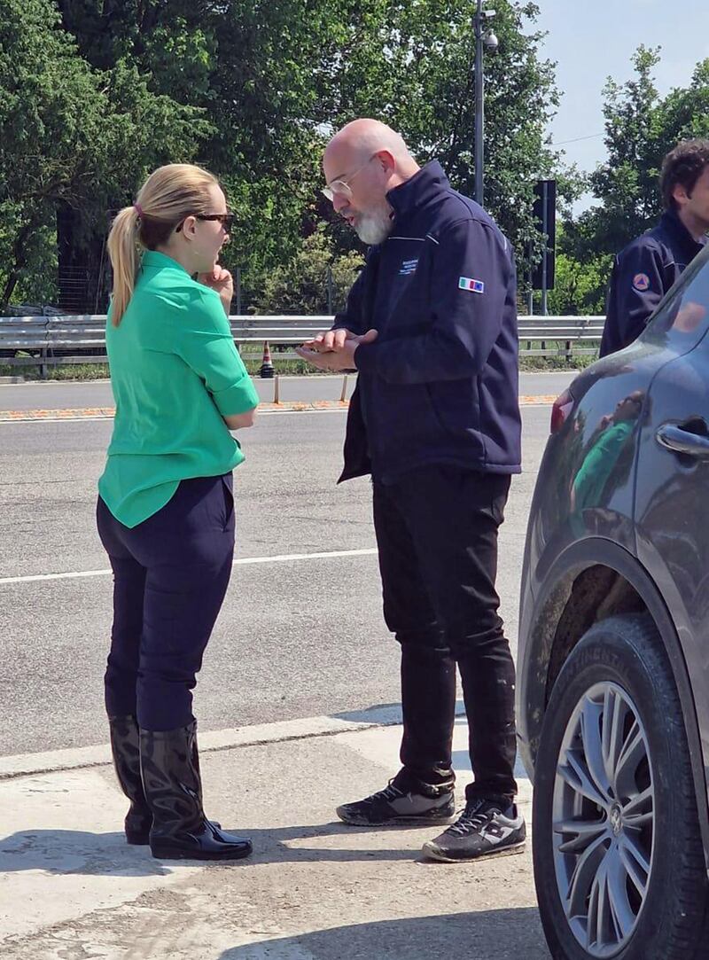 Giorgia Meloni in visita in Romagna