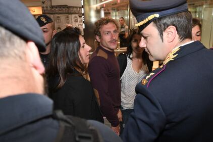 Gabriele Del Grande, l'arrivo all'aeroporto di Bologna 4