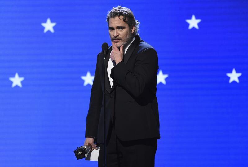 Joaquin Phoenix, le immagini delle premiazioni 2