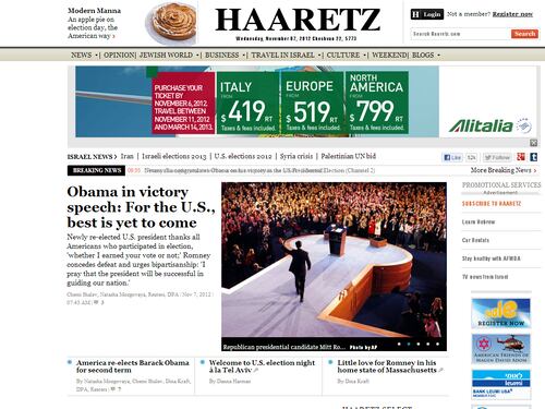 La vittoria di Barack Obama sulla stampa estera