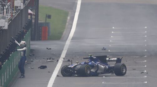 F1, l'incidente di Antonio Giovinazzi 2